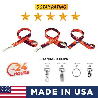 Sublimated Full Color Polyester Lanyard